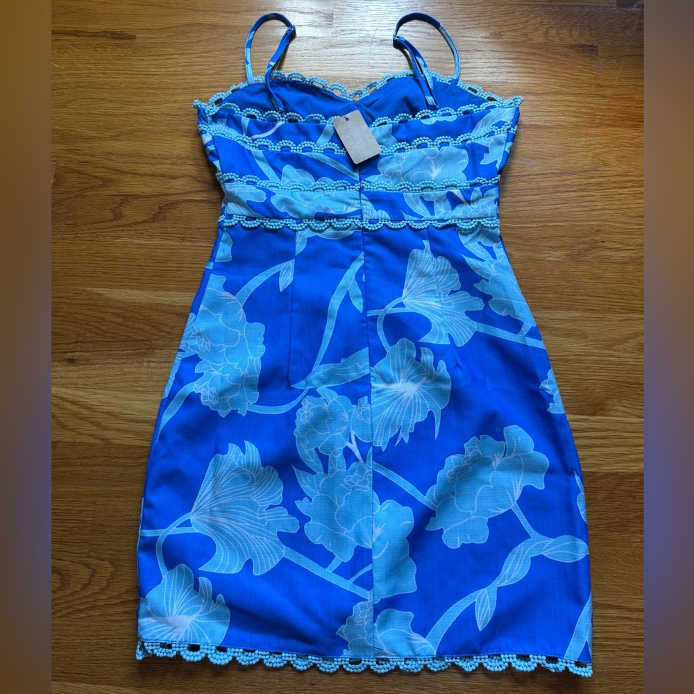 Vestique Blue Floral Mini Dress - Picture 4 of 5